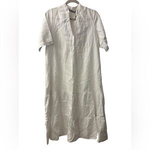 Zara Off-White Linen Top